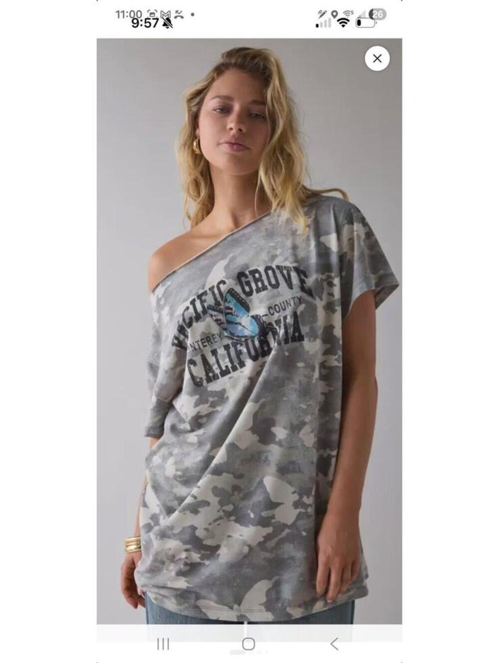 UO Slouchy graphic tshirt dress/XL